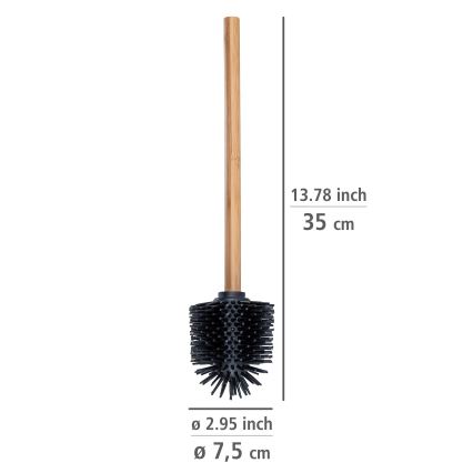 WENKO 25360100 - Toiletborstel 7,5x35 cm bruin/zwart