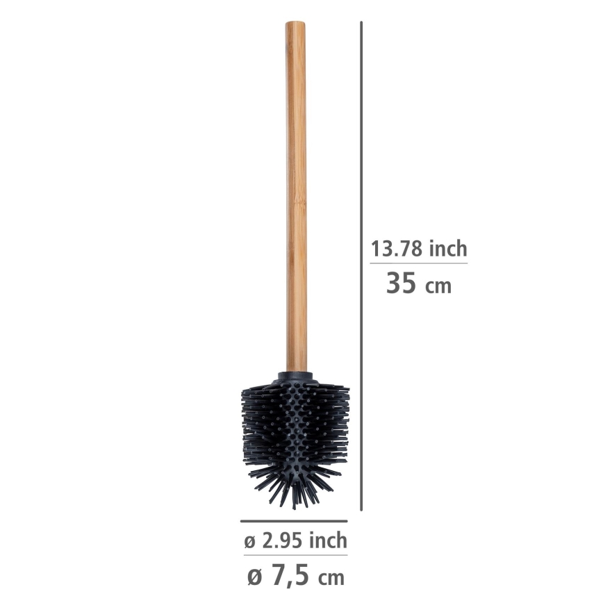 WENKO 25360100 - Toiletborstel 7,5x35 cm bruin/zwart
