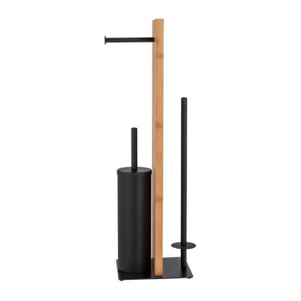 WENKO 25376100 - WC-set LESINA 18x69 cm bruin/zwart