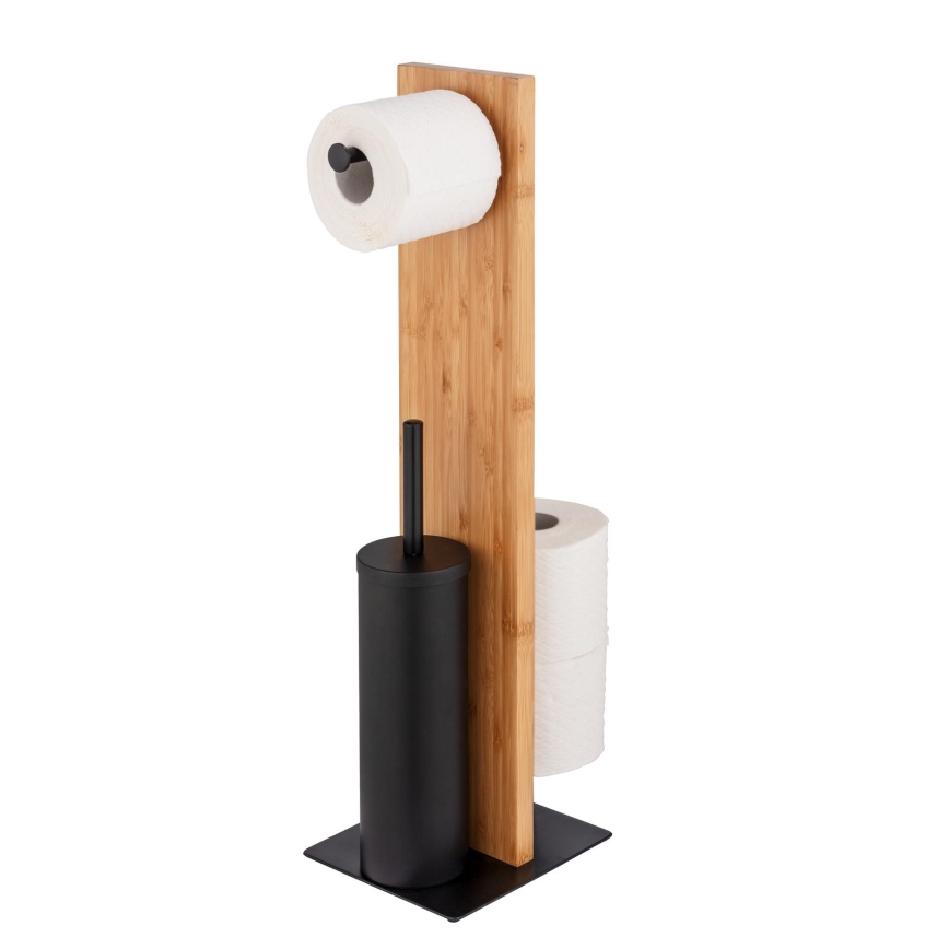WENKO 25376100 - WC-set LESINA 18x69 cm bruin/zwart