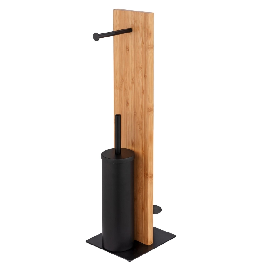 WENKO 25376100 - WC-set LESINA 18x69 cm bruin/zwart