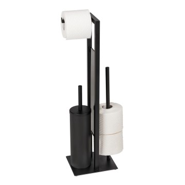 WENKO 25400100 - WC-borstel RIVALTA 18x70 cm zwart