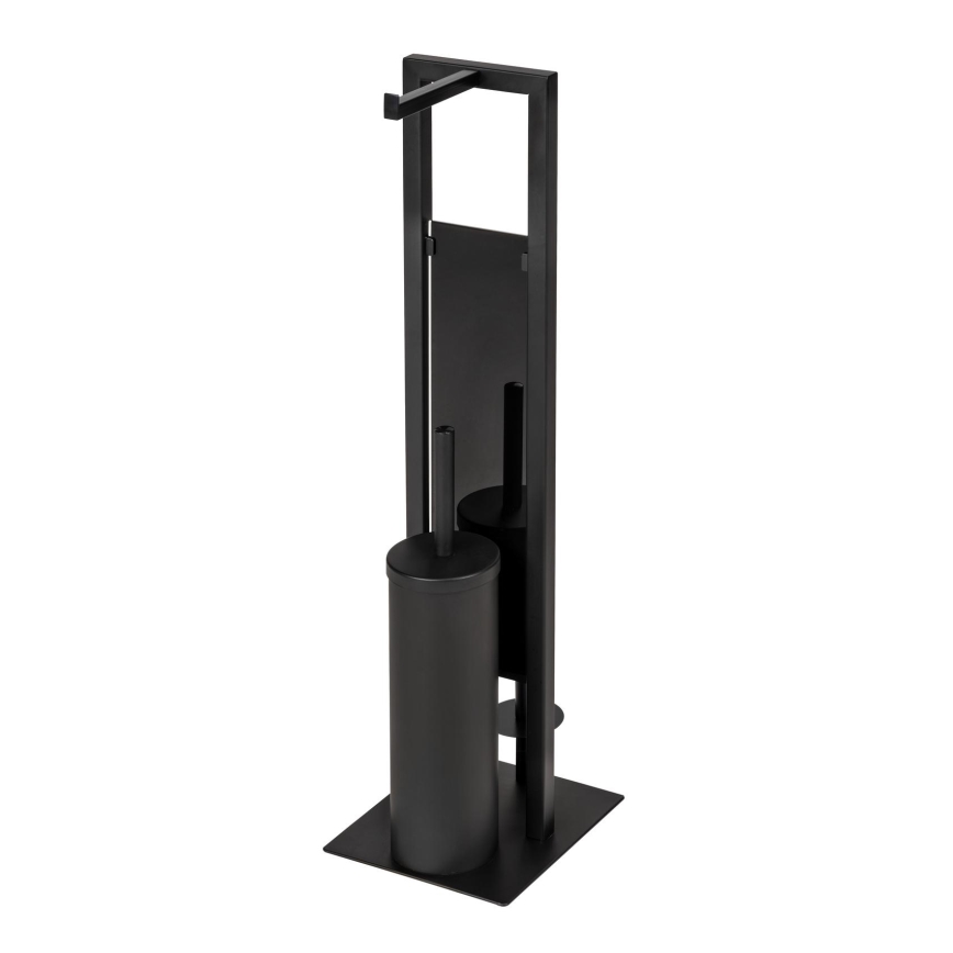 WENKO 25400100 - WC-borstel RIVALTA 18x70 cm zwart