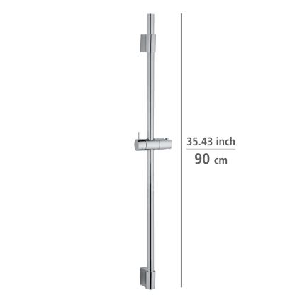 WENKO 25468100 - Douchestang CLASSIC 90 cm glanzend chroom