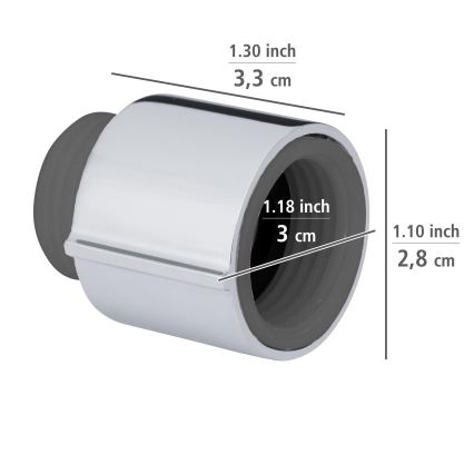 WENKO 25480100 – WATERSAVING SYSTEM-regelaar, zilverkleurig