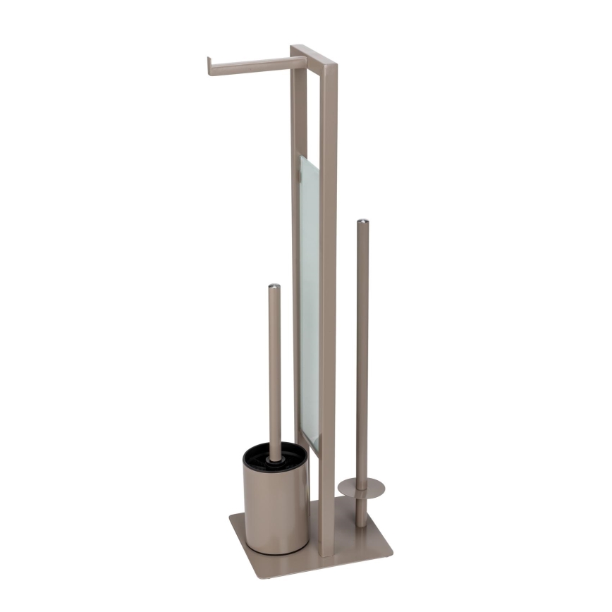 WENKO 25553100 - WC-borstel RIVALTA 18x70 cm beige/zwart