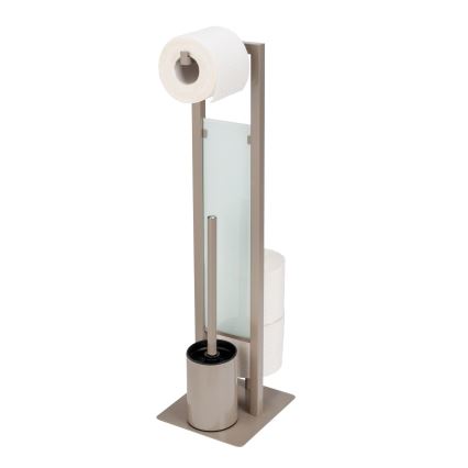 WENKO 25553100 - WC-borstel RIVALTA 18x70 cm beige/zwart