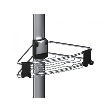 WENKO 25556100-Hoekplank PURIO 35,5x280 cm zilver/grijs