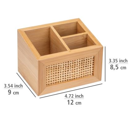 WENKO 25600100 - Organizer ALLEGRE 12x9 cm bruin