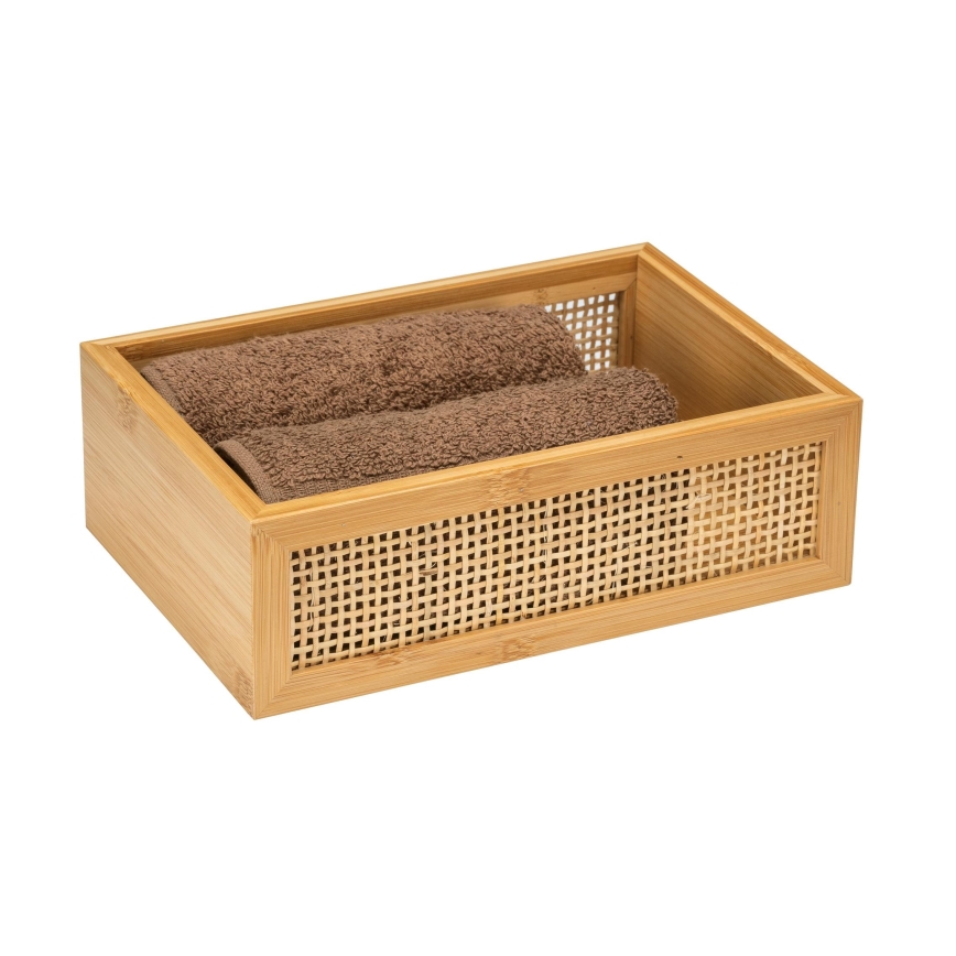 WENKO 25602100 - ALLEGRE badplank voor in bad 22x15 cm bruin