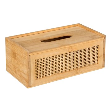 WENKO 25607100 - Doos voor zakdoekjes ALLEGRE 25x13 cm bruin