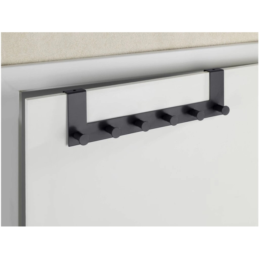 WENKO 25653100 - Kapstok CELANO 39x11 cm zwart