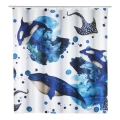WENKO 25749100 - Douchegordijn AQUARIS 180x200 cm veelkleurig