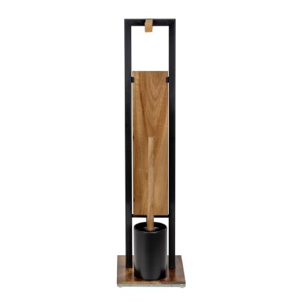 WENKO 25784100 - WC-set RIVALTA 18x70 cm bruin/zwart