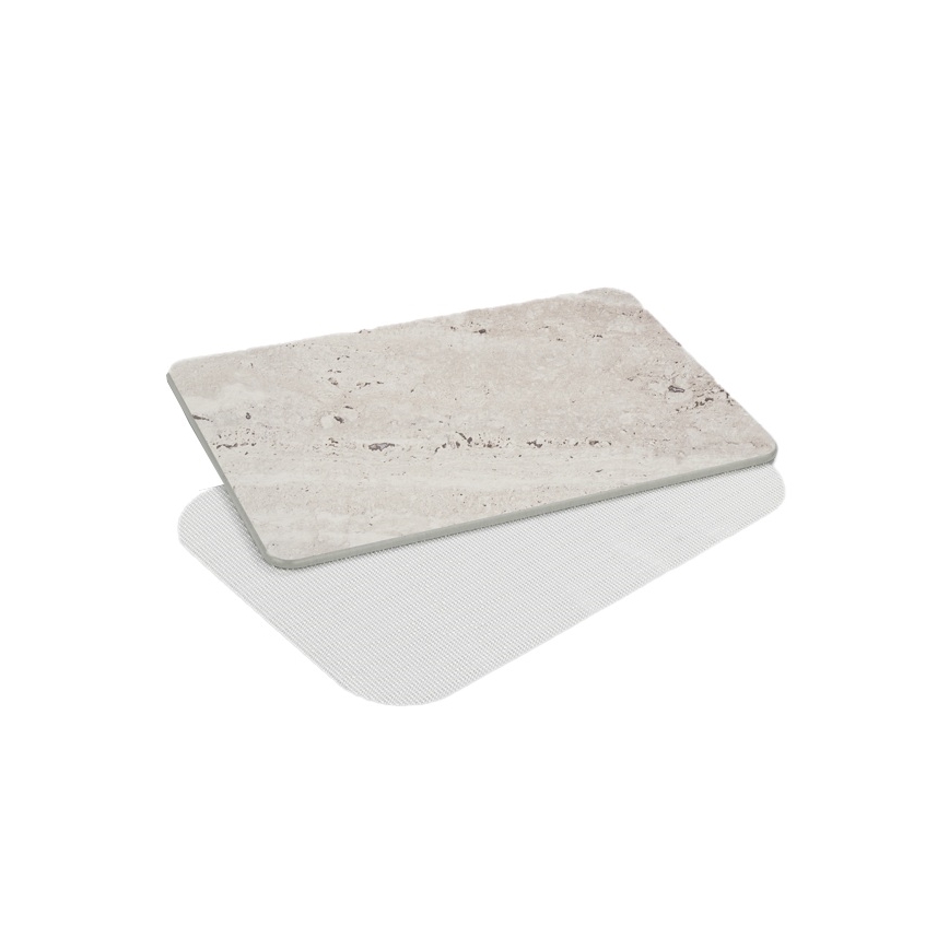 WENKO 25964100 - Badmat PUNA 39x60 cm grijs