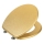 WENKO 26010100 - WC-bril ALDENO 37x41 cm goud/zilver