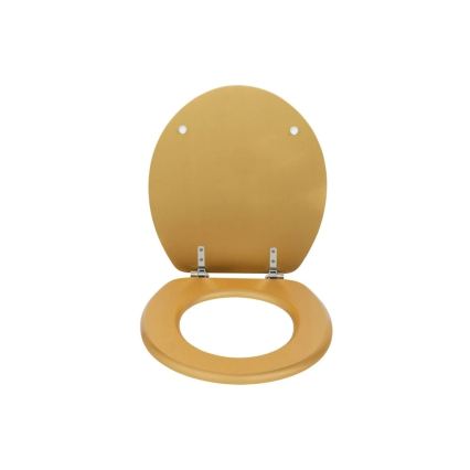WENKO 26010100 - WC-bril ALDENO 37x41 cm goud/zilver