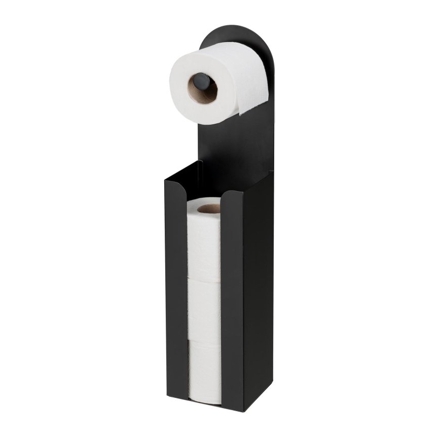 WENKO 26059100 - Rolhouder AGIRA 12x54 cm zwart
