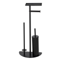 WENKO 26060100 - WC-set COSENZA 32,5 x 72 cm, zwart