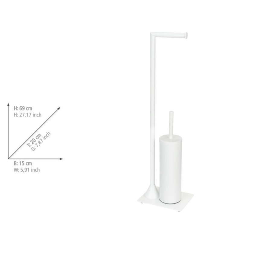 WENKO 26072100 - WC-borstel HELLA 15x69 cm wit