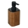 WENKO 26102100 - Zeepdispenser SERRO 7,5x16,5 cm bruin/zwart