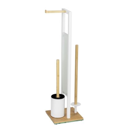 WENKO 26214100 - WC set RIVALTA 18x70 cm bruin/wit