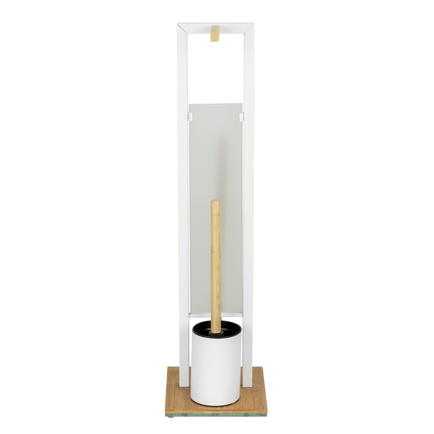 WENKO 26214100 - WC set RIVALTA 18x70 cm bruin/wit