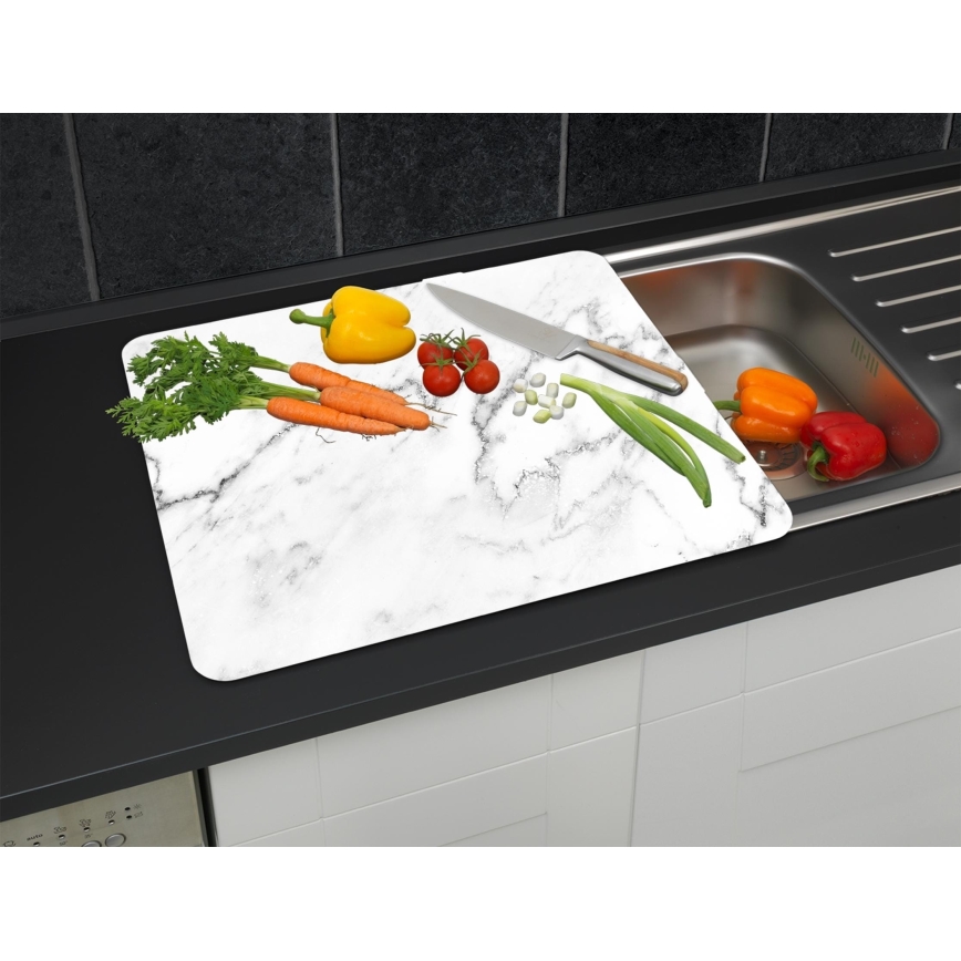 WENKO 2712929500 - Snijplank / Afdekplaat - NEUTRAAL 56x50 cm veelkleurig/transparant