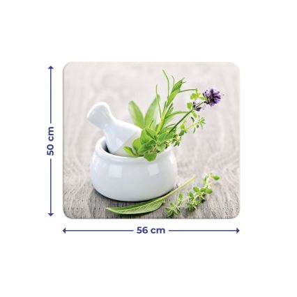 WENKO 2712940500 - Afdekplaat - voor levensmiddelen 56x50 cm veelkleurig/transparant
