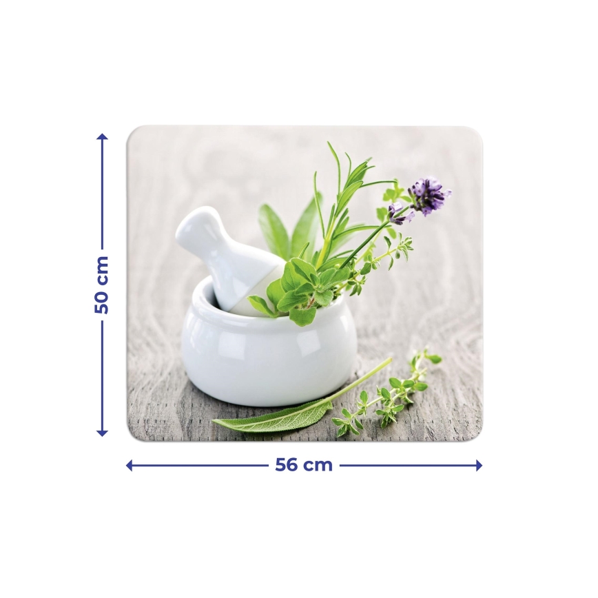 WENKO 2712940500 - Afdekplaat - voor levensmiddelen 56x50 cm veelkleurig/transparant