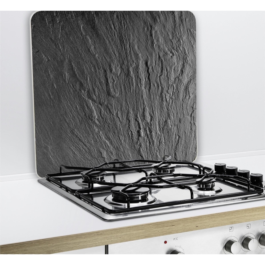 WENKO 2712984500 - Afdekplaat NEUTRAL 56x50 cm zwart/doorzichtig