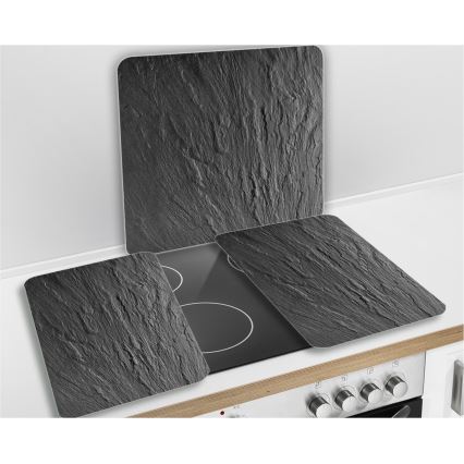 WENKO 2712984500 - Afdekplaat NEUTRAL 56x50 cm zwart/doorzichtig