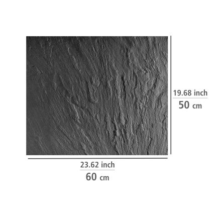 WENKO 2713550100 - Werkbladbeschermer SLATE 60x50 cm, veelkleurig