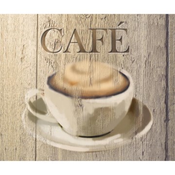 WENKO 2713600100 - CAFÉ spatwand 60 x 50 cm, veelkleurig