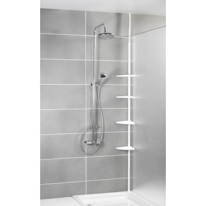 WENKO 3201010100 - Hoekelement COMPACT 26x195 cm wit