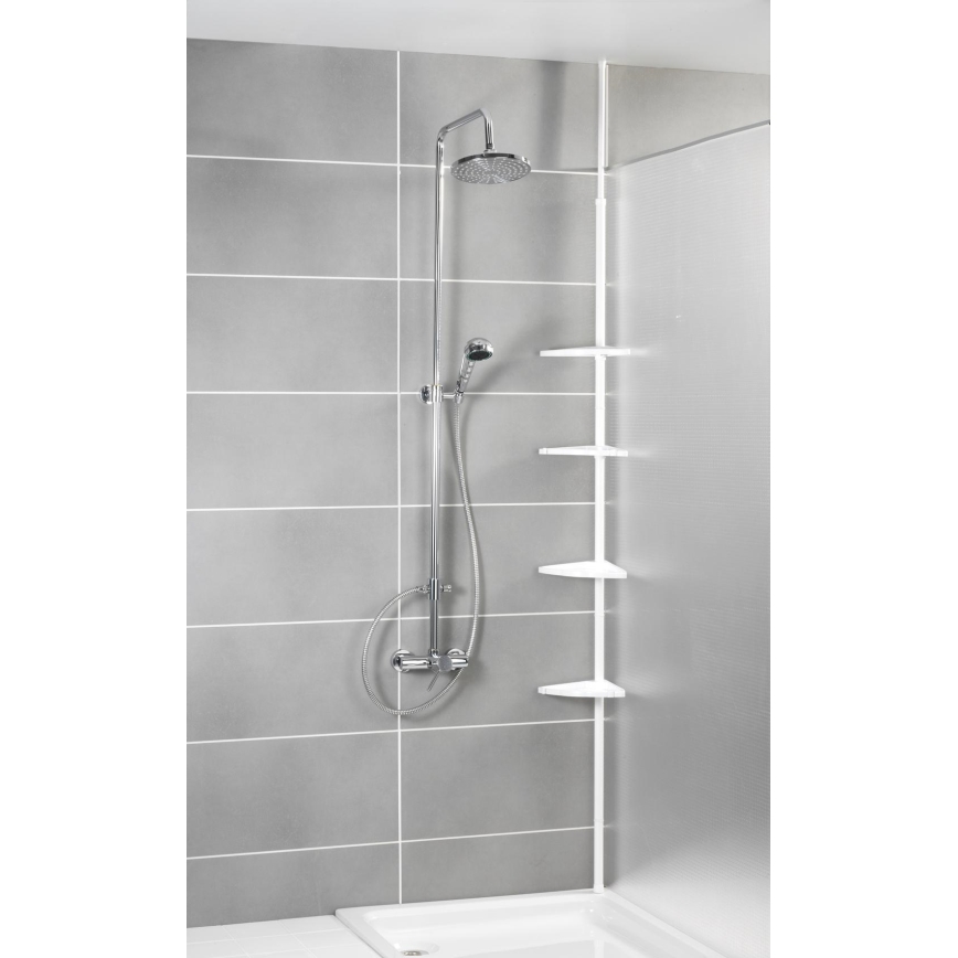 WENKO 3201010100 - Hoekelement COMPACT 26x195 cm wit
