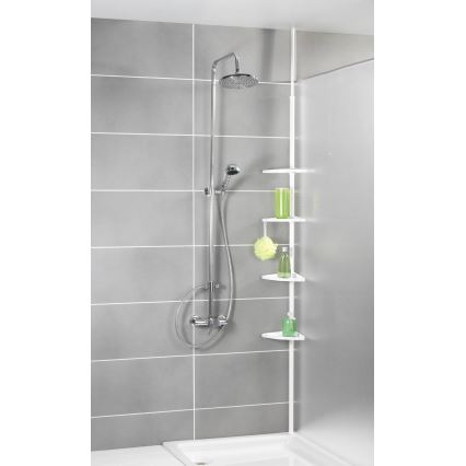 WENKO 3201010100 - Hoekelement COMPACT 26x195 cm wit
