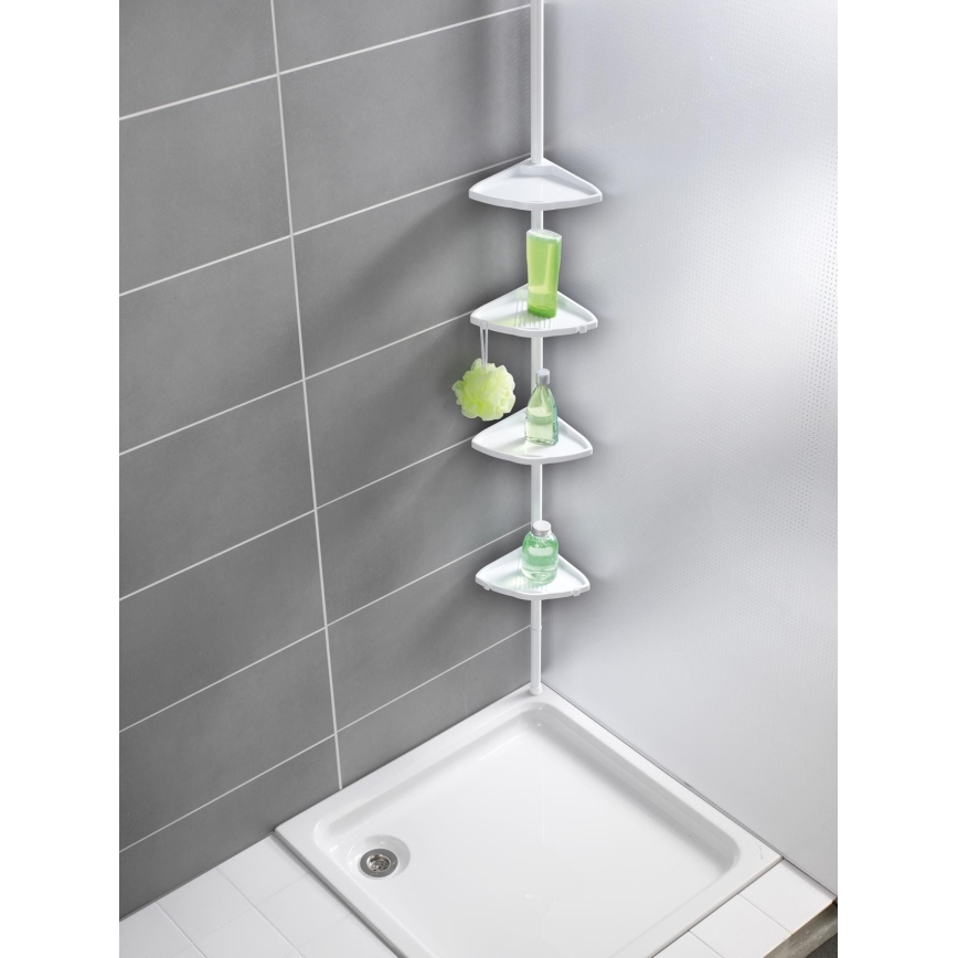 WENKO 3201010100 - Hoekelement COMPACT 26x195 cm wit