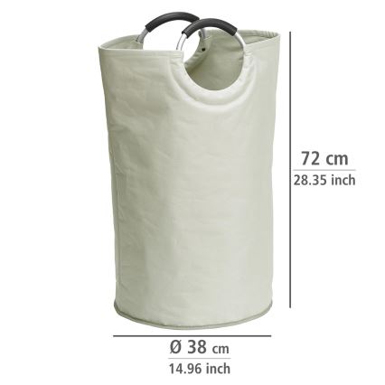 WENKO 3440001100 - Wasmand STONE 38x72 cm beige/zilver/zwart