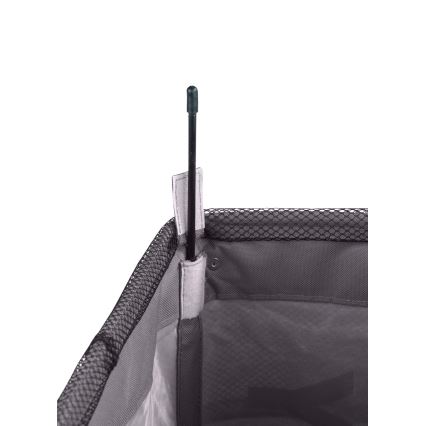 WENKO 3450112100 - Wasmand QUADRO 40x60 cm grijs/zwart