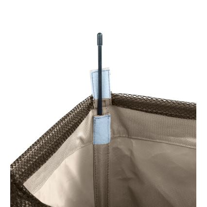 WENKO 3450113100 - Wasmand CORNO 18,5x60 cm beige/zwart