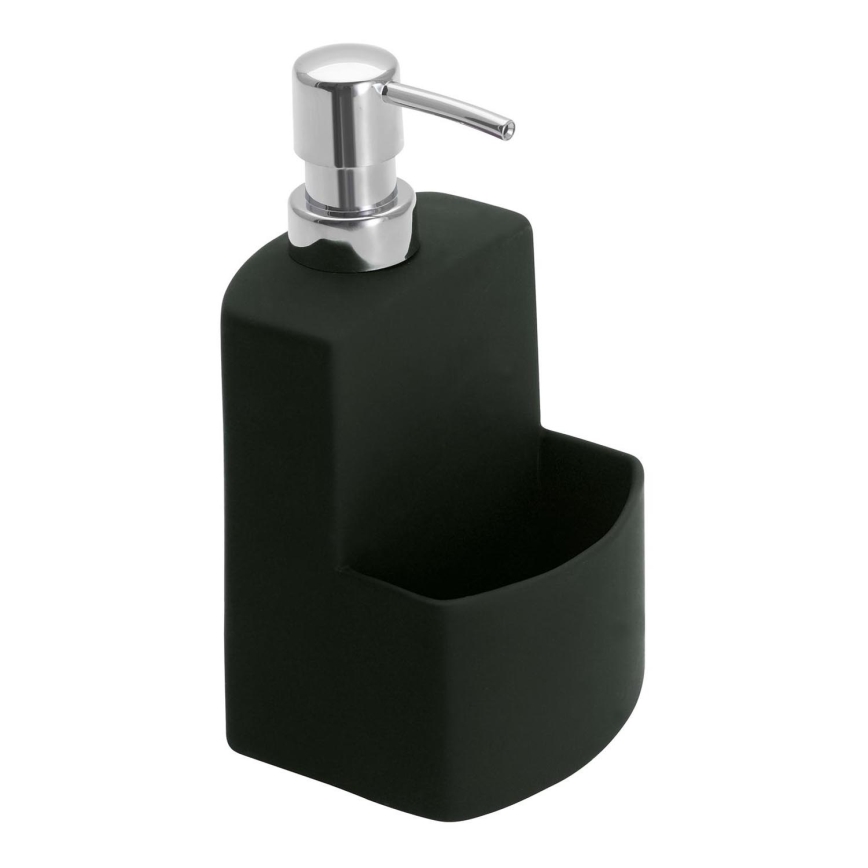 WENKO 3620117800 - Zeepdispenser FESTIVAL 10x18 cm zwart