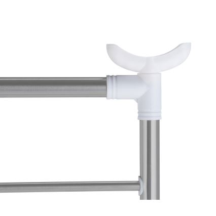 WENKO 3772020100 - Wasrek PROFI 65x150 cm roestvrij staal/zilver/wit