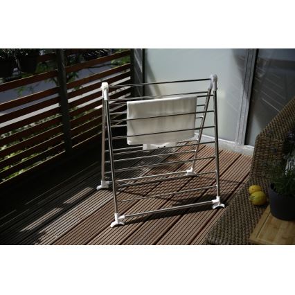 WENKO 3772020100 - Wasrek PROFI 65x150 cm roestvrij staal/zilver/wit