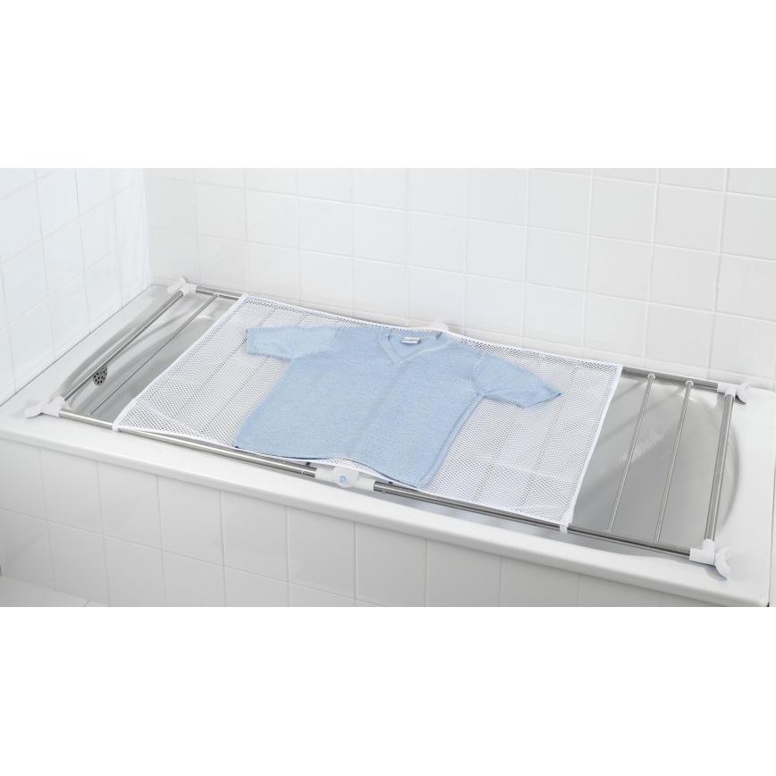 WENKO 3772020100 - Wasrek PROFI 65x150 cm roestvrij staal/zilver/wit