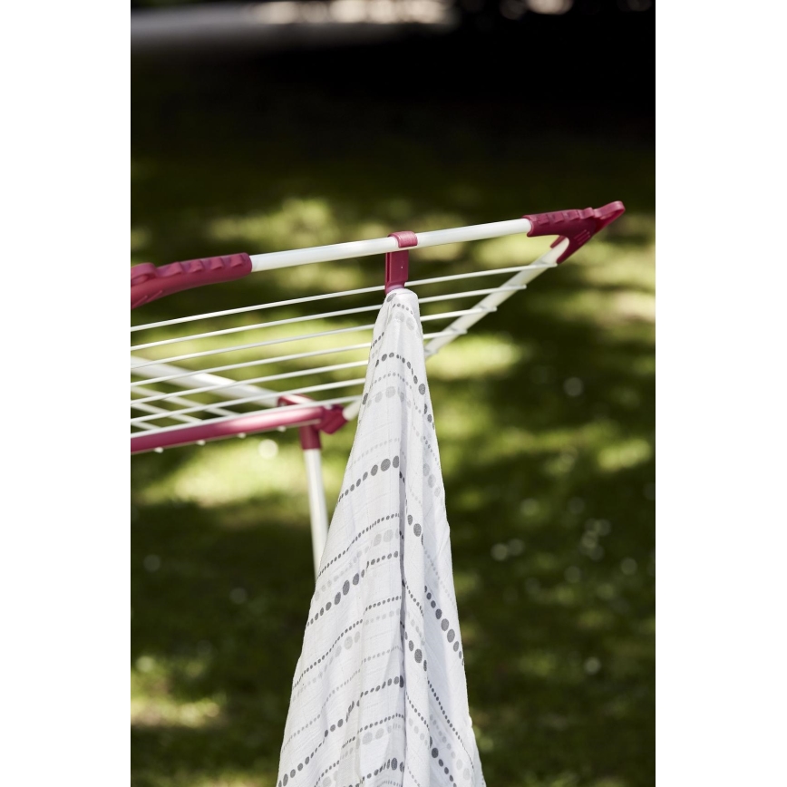 WENKO 3774021100 - Wasrek SUMMER DRY 153x76 cm wit/roze