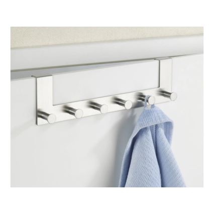 WENKO 4468060100-Kapstok CELANO 39x11 cm roestvrij staal/zilver