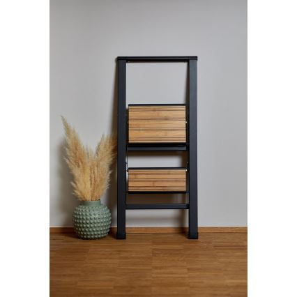 WENKO 50482100 - ALU-DESIGN trapladder 44x101 cm zwart