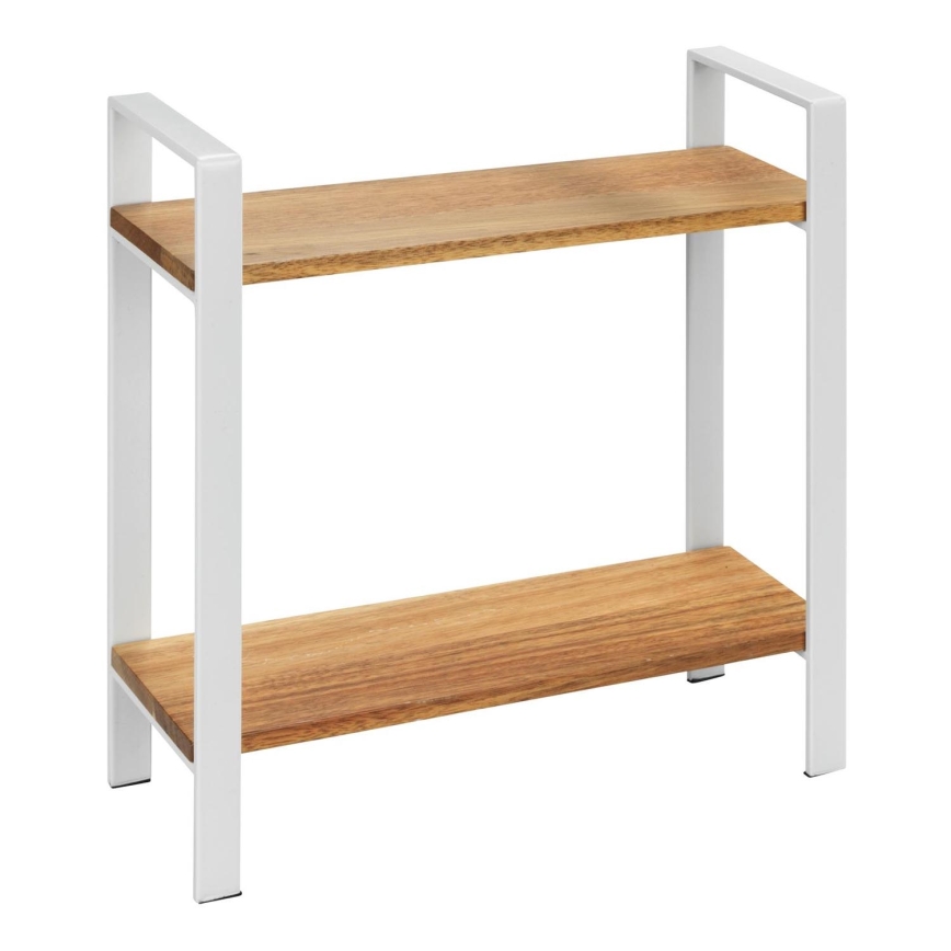 WENKO 53024100 - Wandplank LOUISA 32x33 cm wit/bruin