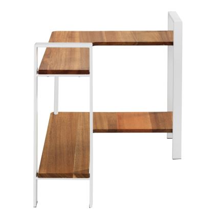 WENKO 53025100 - Wandplank LOUISA 30x33 cm wit/bruin